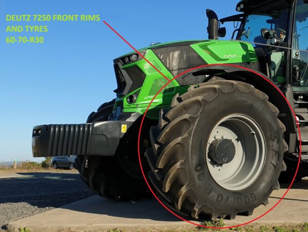 DEUTZ 7250 FRONT WHEELS