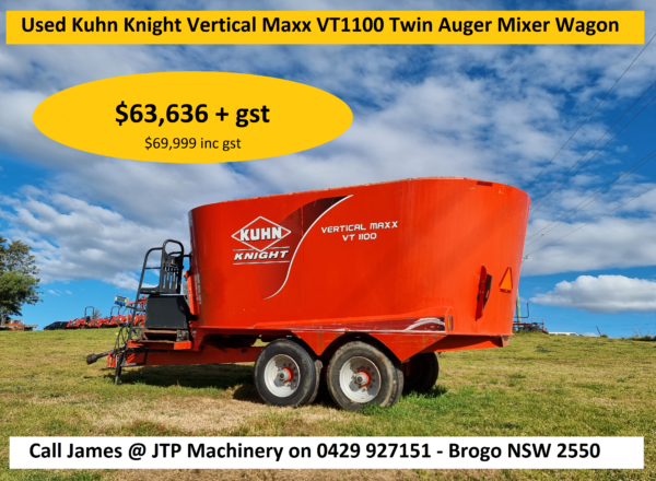 Used Kuhn Knight Vertical Maxx VT1100 Twin Auger Mixer Wagon