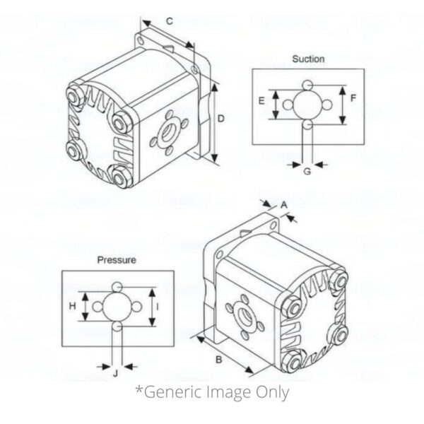 Hydraulic Pump Fits for David Brown 1200 1210 1212 1390 1394 1410 1412 1490 1494 - Image 3